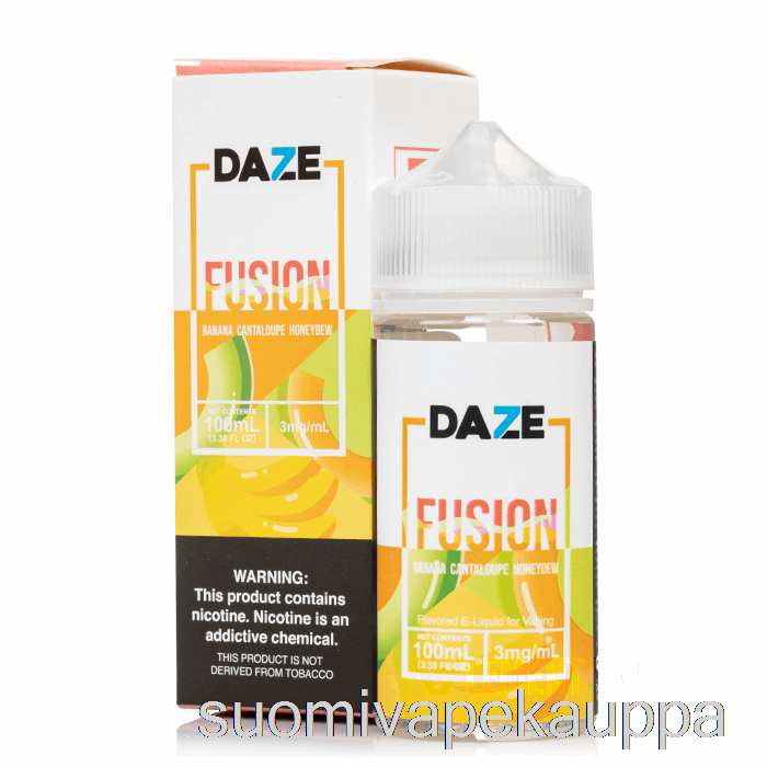 Vape Box Banaani Cantaloupe Honeydew - 7 Daze Fuusio - 100ml 3mg